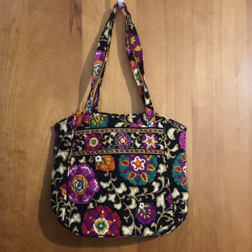 Vera Bradley purse black multi floral